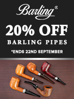 20% off Barling pipes