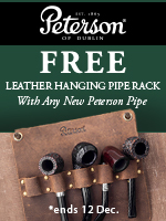 Free Pipe Rack With A New Peterson Pipe